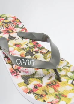 Liu Jo Tongs avec imprimé à fleurs|Femme Mocassins|Mode Plage