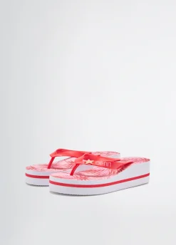 Liu Jo Tongs avec imprimé palmier|Femme Mocassins|Mode Plage