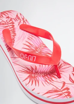 Liu Jo Tongs avec imprimé palmier|Femme Mocassins|Mode Plage