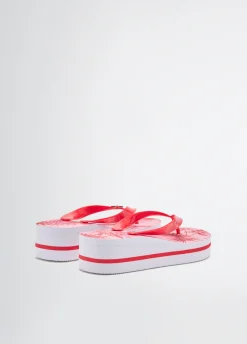 Liu Jo Tongs avec imprimé palmier|Femme Mocassins|Mode Plage