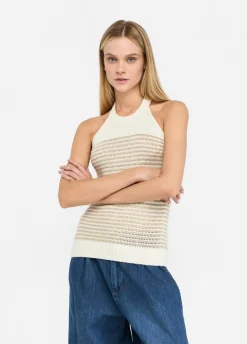 Liu Jo Top à rayures lurex®|Femme Mailles