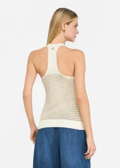 Liu Jo Top à rayures lurex®|Femme Mailles