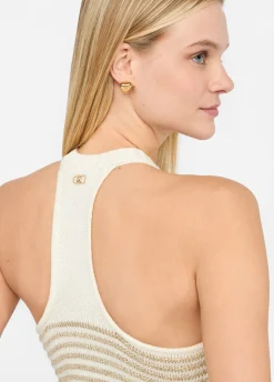 Liu Jo Top à rayures lurex®|Femme Mailles