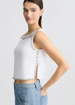 Liu Jo Top avec broderies bijoux|Femme T-Shirts Et Tops