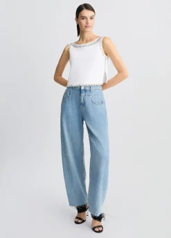 Liu Jo Top avec broderies bijoux|Femme T-Shirts Et Tops