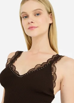 Liu Jo Top avec détails en dentelle|Femme T-Shirts Et Tops