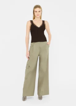 Liu Jo Top avec détails en dentelle|Femme T-Shirts Et Tops
