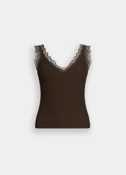 Liu Jo Top avec détails en dentelle|Femme T-Shirts Et Tops