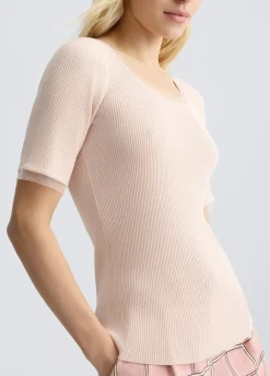 Liu Jo Top avec empiècements en tulle|Femme Mailles
