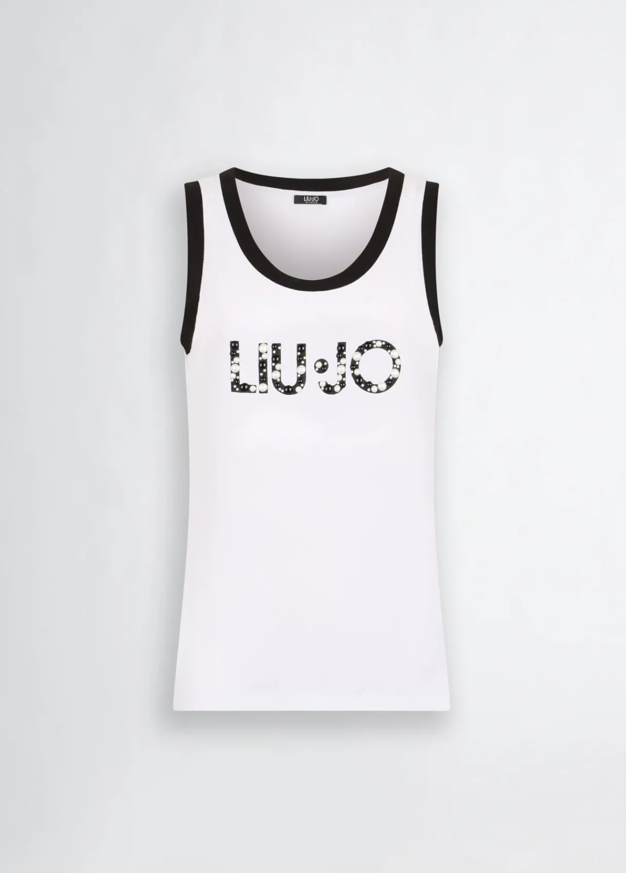 Liu Jo Top avec logo et perles|Femme Mode Plage|T-Shirts Et Tops