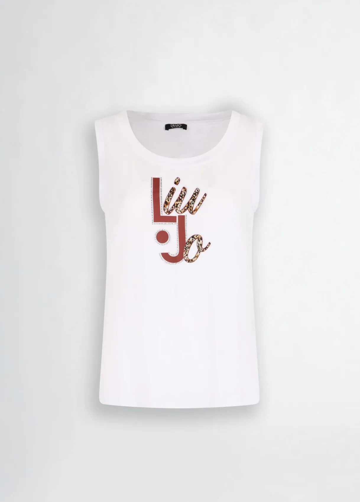 Liu Jo Top avec logo et strass|Femme Mode Plage|T-Shirts Et Tops