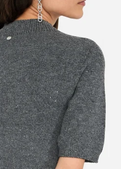 Liu Jo Top avec micro-paillettes|Femme Mailles