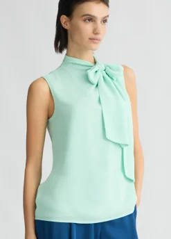 Liu Jo Top avec nœud|Femme T-Shirts Et Tops|Chemises Et Blouses