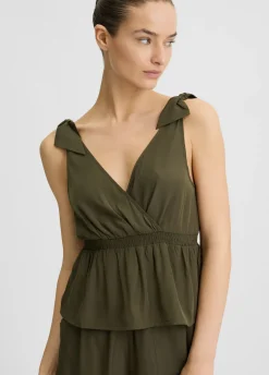 Liu Jo Top avec nœuds|Femme Mode Plage|T-Shirts Et Tops