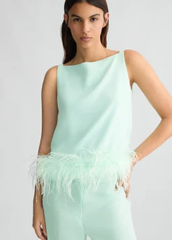 Liu Jo Top avec Plumes|Femme T-Shirts Et Tops|Cérémonie