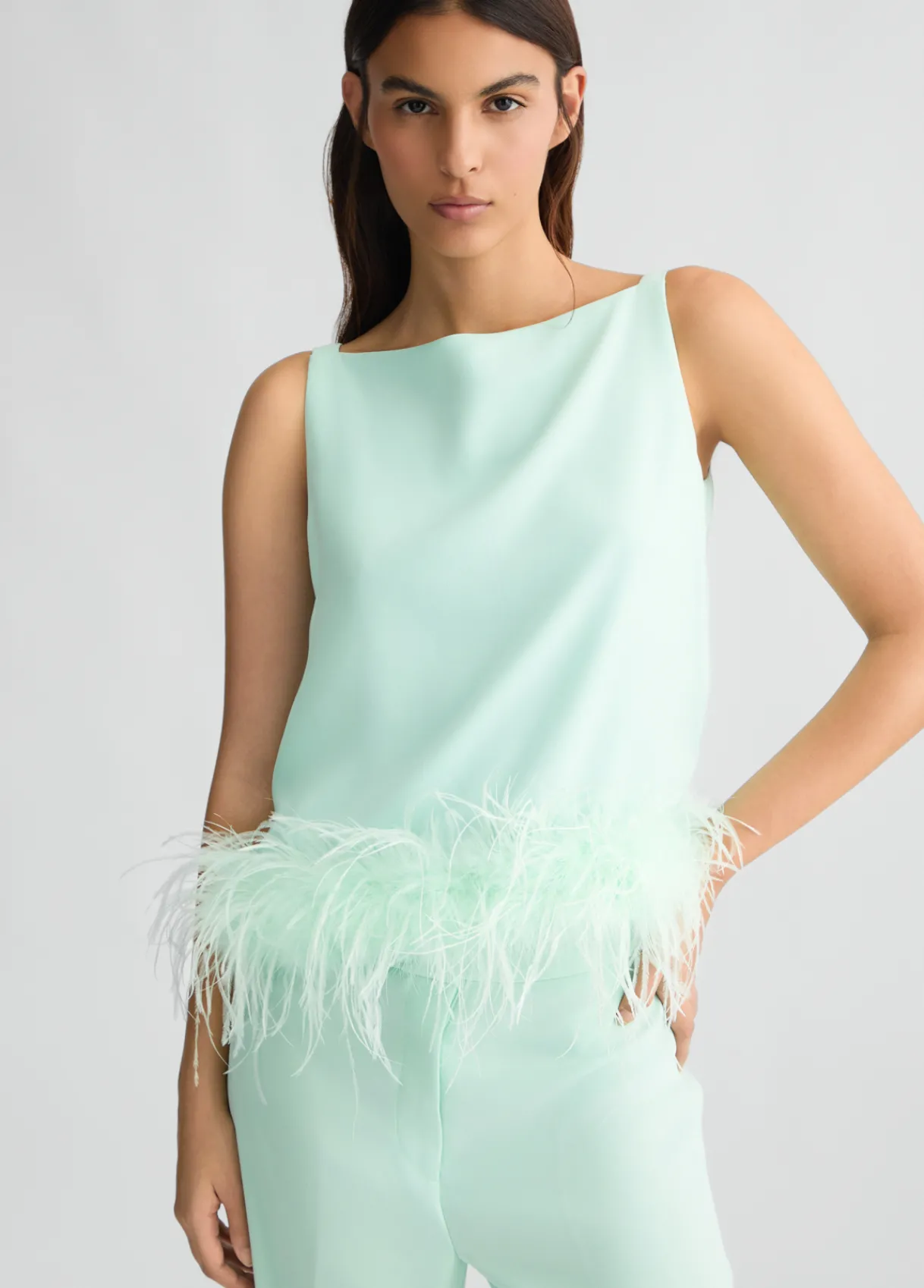 Liu Jo Top avec Plumes|Femme T-Shirts Et Tops|Cérémonie