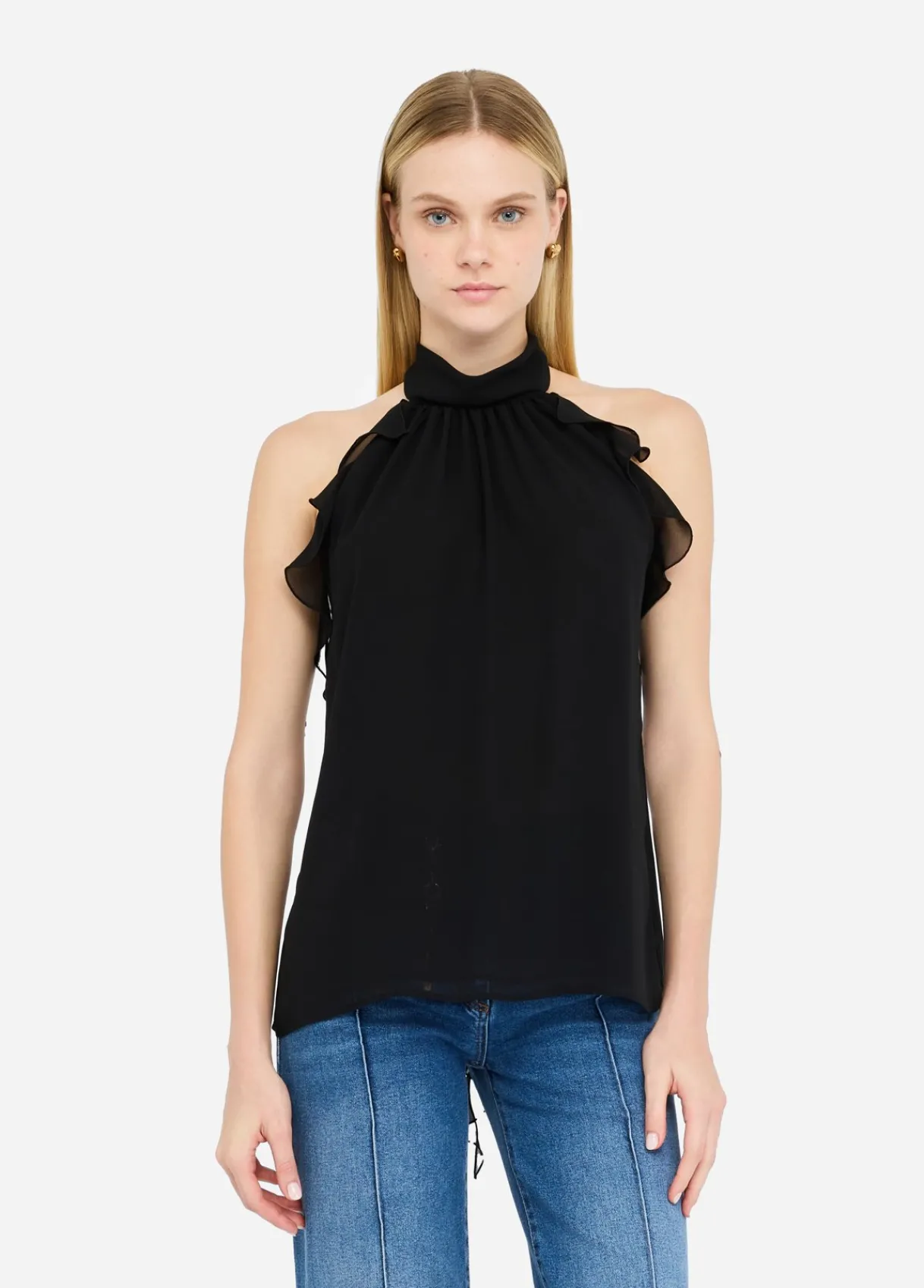 Liu Jo Top de cérémonie en georgette|Femme T-Shirts Et Tops|Cérémonie