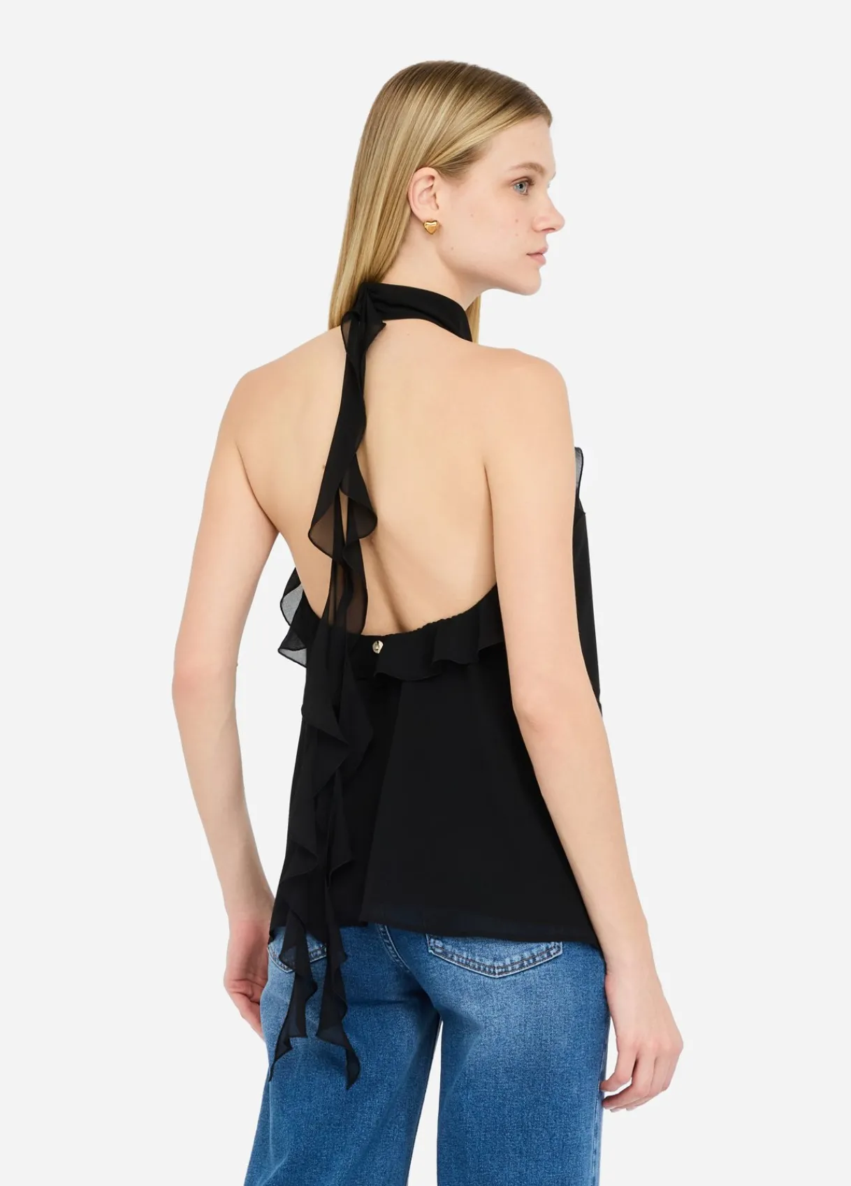 Liu Jo Top de cérémonie en georgette|Femme T-Shirts Et Tops|Cérémonie