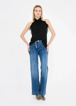 Liu Jo Top de cérémonie en georgette|Femme T-Shirts Et Tops|Cérémonie