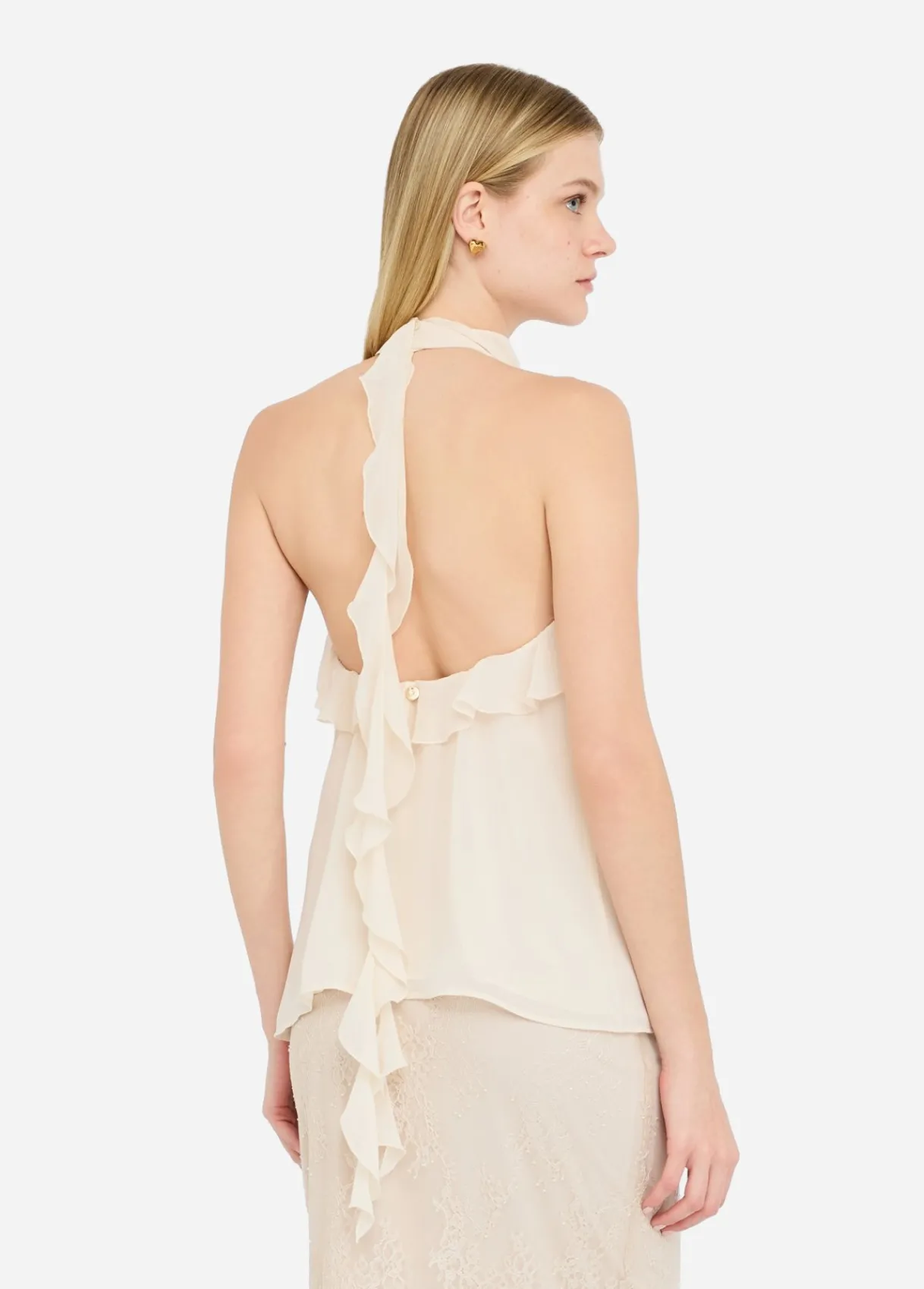 Liu Jo Top de cérémonie en georgette|Femme T-Shirts Et Tops|Cérémonie