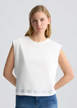 Liu Jo Top en coton|Femme T-Shirts Et Tops