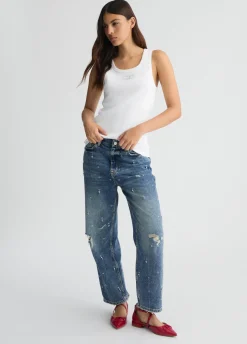 Liu Jo Top en coton avec logo|Femme T-Shirts Et Tops