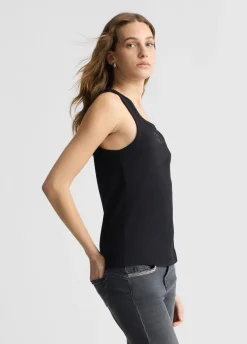 Liu Jo Top en coton avec logo|Femme T-Shirts Et Tops