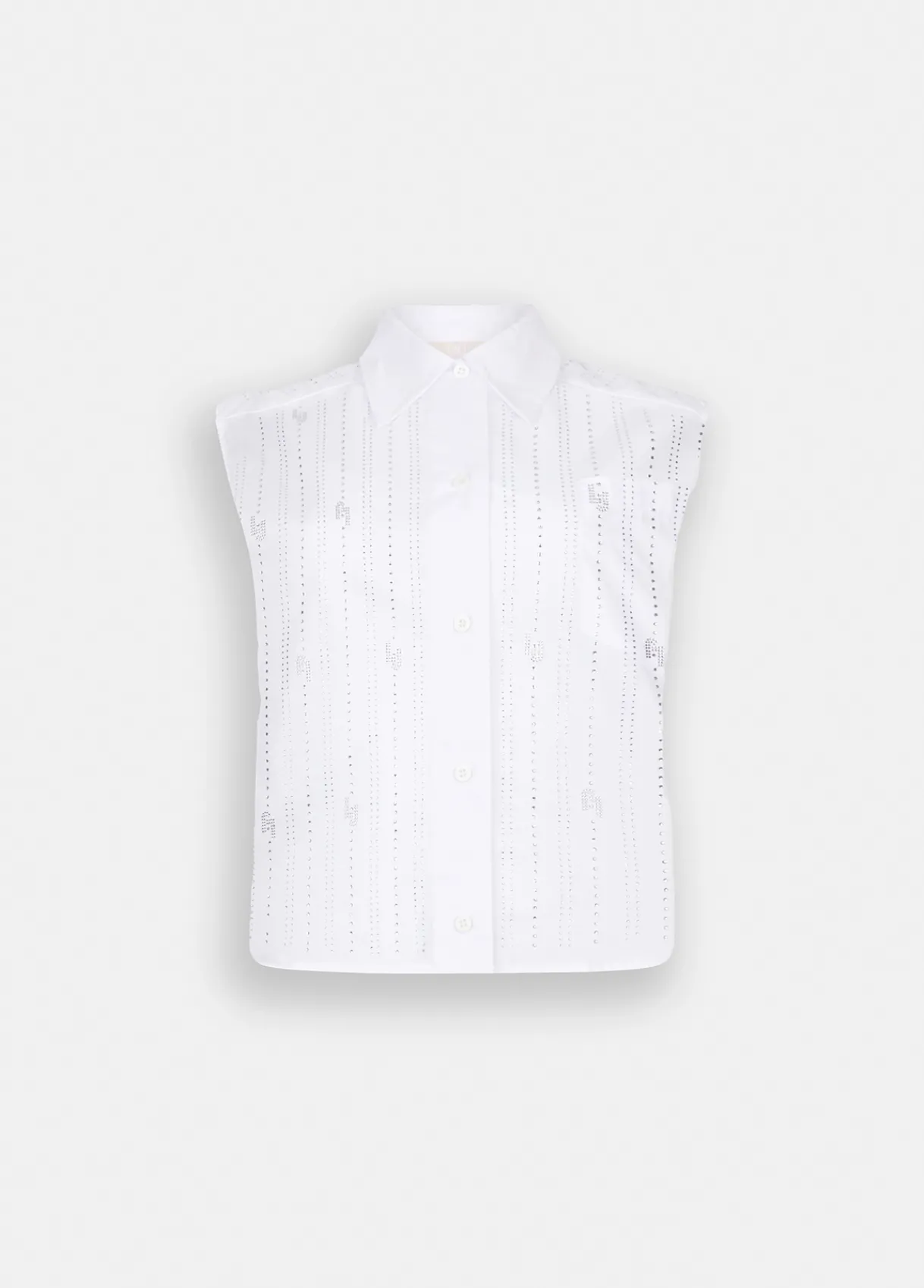Liu Jo Top en coton avec strass|Femme Chemises Et Blouses