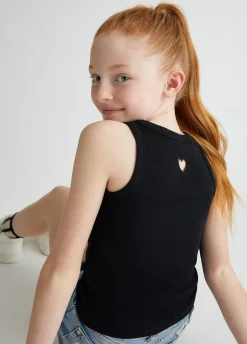 Liu Jo Top en coton côtelé|Enfant T-Shirt