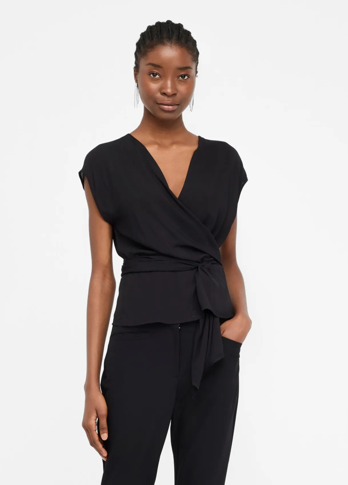 Liu Jo Top en crêpe de chine|Femme T-Shirts Et Tops