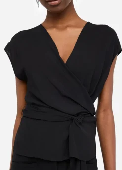 Liu Jo Top en crêpe de chine|Femme T-Shirts Et Tops