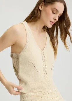 Liu Jo Top en maille avec découpes|Femme Mailles