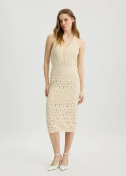 Liu Jo Top en maille avec découpes|Femme Mailles