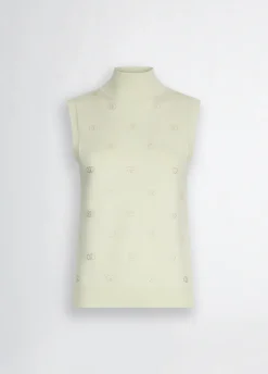 Liu Jo Top en maille avec logo et strass|Femme Mailles