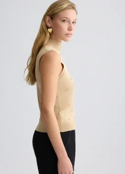 Liu Jo Top en maille avec logo et strass|Femme Mailles