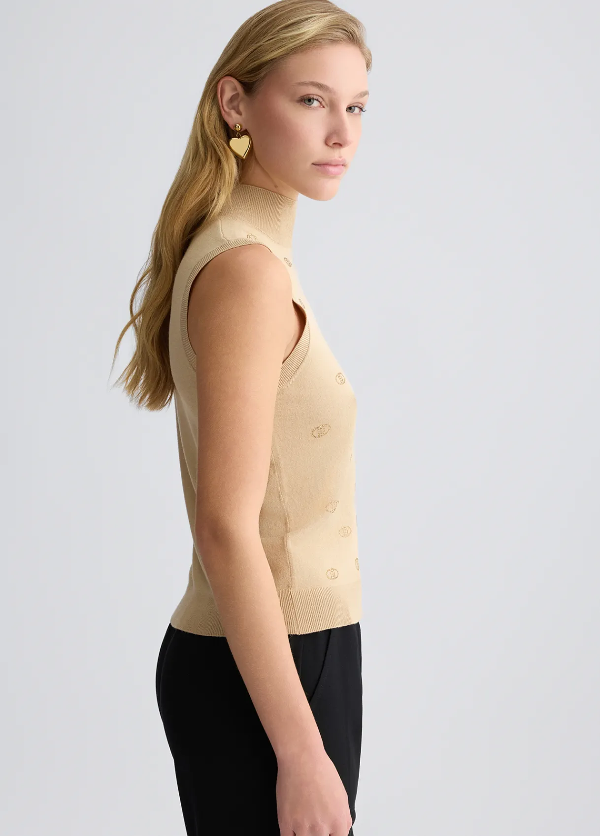 Liu Jo Top en maille avec logo et strass|Femme Mailles
