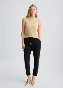 Liu Jo Top en maille avec logo et strass|Femme Mailles