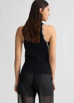 Liu Jo Top en maille avec strass|Femme Mailles
