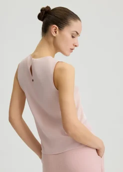 Liu Jo Top en satin et georgette|Femme Tailleurs|T-Shirts Et Tops