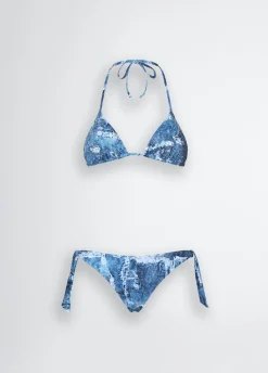 Liu Jo Top et slip de bikini effet denim|Femme Mode Plage