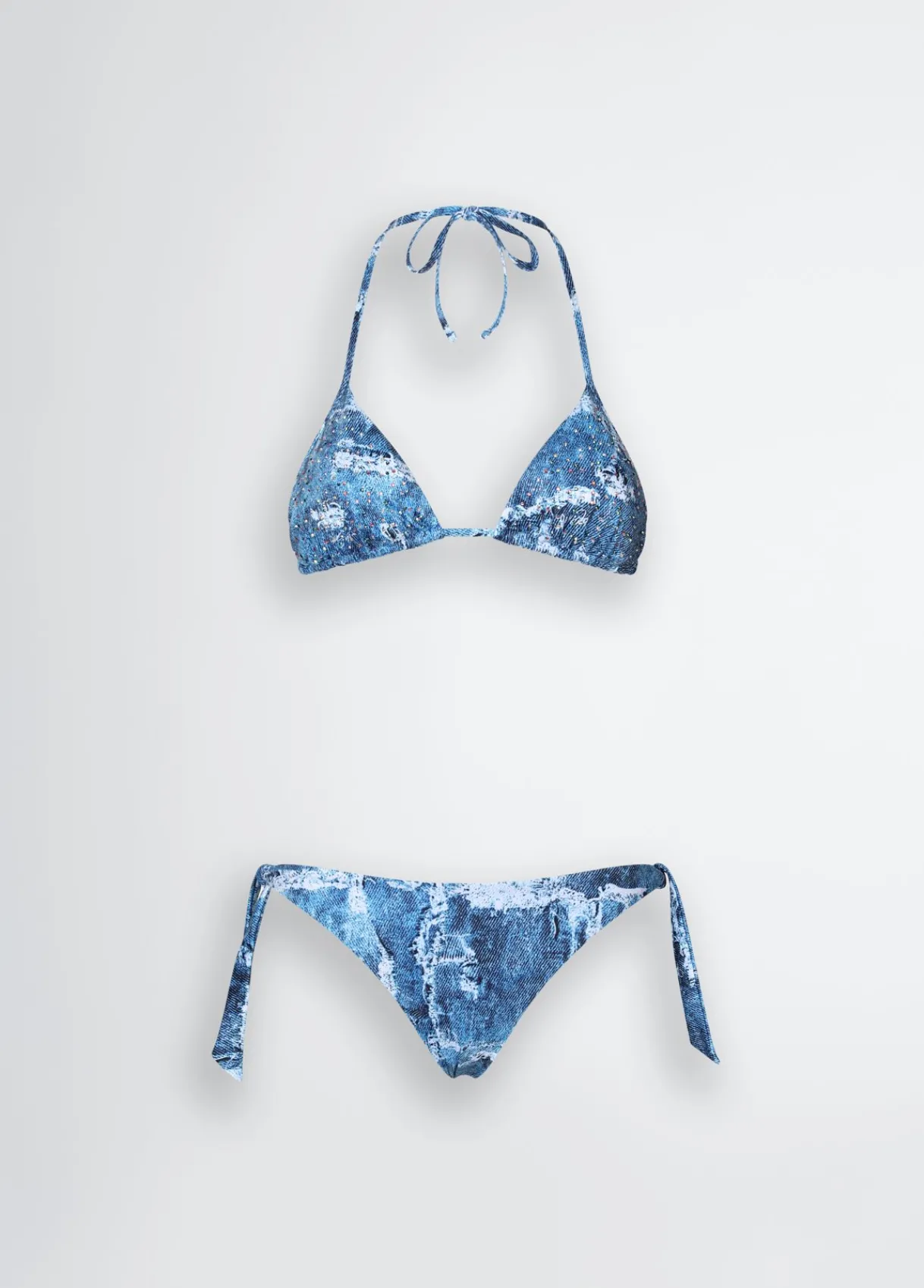 Liu Jo Top et slip de bikini effet denim|Femme Mode Plage