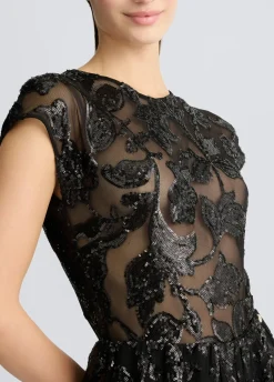 Liu Jo Top façon body en tulle brodé|Femme T-Shirts Et Tops