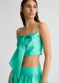 Liu Jo Top turquoise avec nœud|Femme T-Shirts Et Tops|Cérémonie
