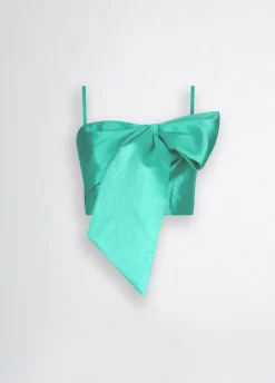 Liu Jo Top turquoise avec nœud|Femme T-Shirts Et Tops|Cérémonie