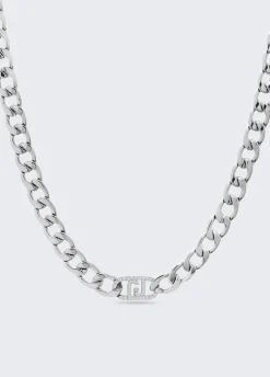 Liu Jo Tour de cou monogramme avec strass|Femme Jewelry