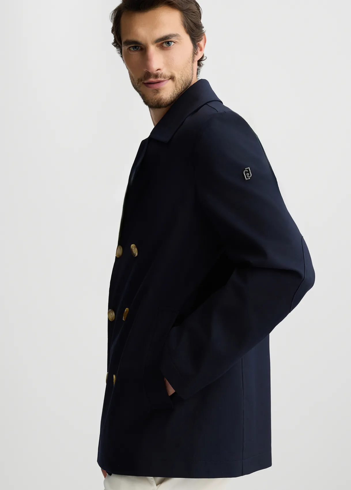 Liu Jo Trench court croisé|Homme Pardessus