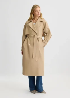 Liu Jo Trench-coat croisé en coton|Femme Manteaux