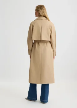 Liu Jo Trench-coat croisé en coton|Femme Manteaux