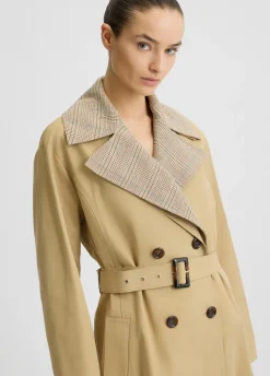 Liu Jo Trench-coat en gabardine de coton|Femme Manteaux