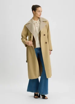 Liu Jo Trench-coat en gabardine de coton|Femme Manteaux